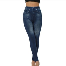 Dyegold Jeggings for Women High Waisted Stretchy Denim Print Leggings Plus Size Jean Work Jeggings Tights Slimming Pant Capri Walmart