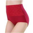 thumbnail image 1 of Fancifize Women's High Waisted Underwear Tummy Control Full Coverage Briefs Breathable Soft Stretch Panties, 1 of 2