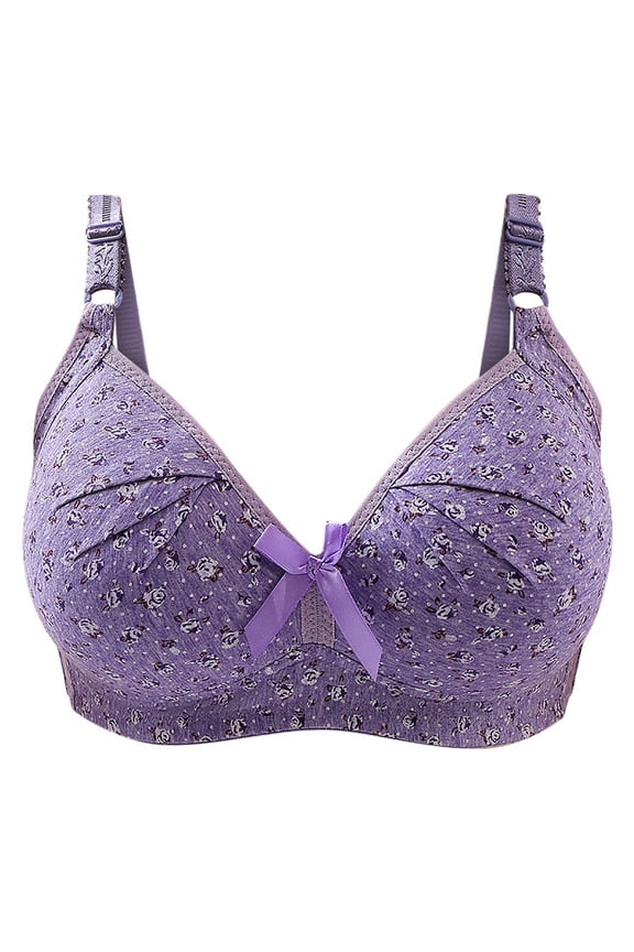 Women's Push Up Wireless Bra Full Coverage Convertible Straps Padded T-Shirt Bra Minimizer Wire-Free Bra for Everyday Wear