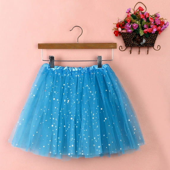 Fancifize Women's Tutu Skirt 50s Vintage Tulle Ballet Bubble Dance Skirts Classic Layered Party Teen Adult Mini Skirts
