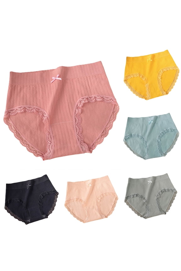 Women's Underwear Elastic High Waisted Seamless Panties Casual Soft Breathable Hip Lift Brief