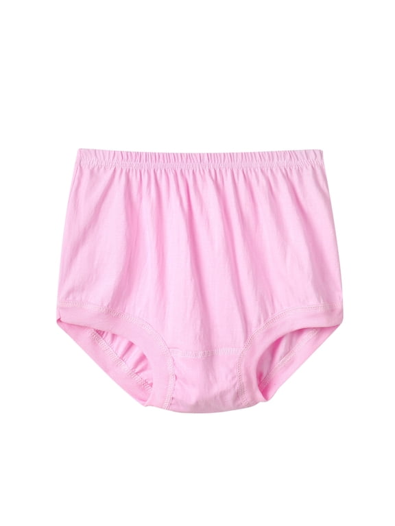 Womens High Waisted Plus Size Underwear Full Coverage Cotton Panties Loose Fit Comfortable Everyday Brief