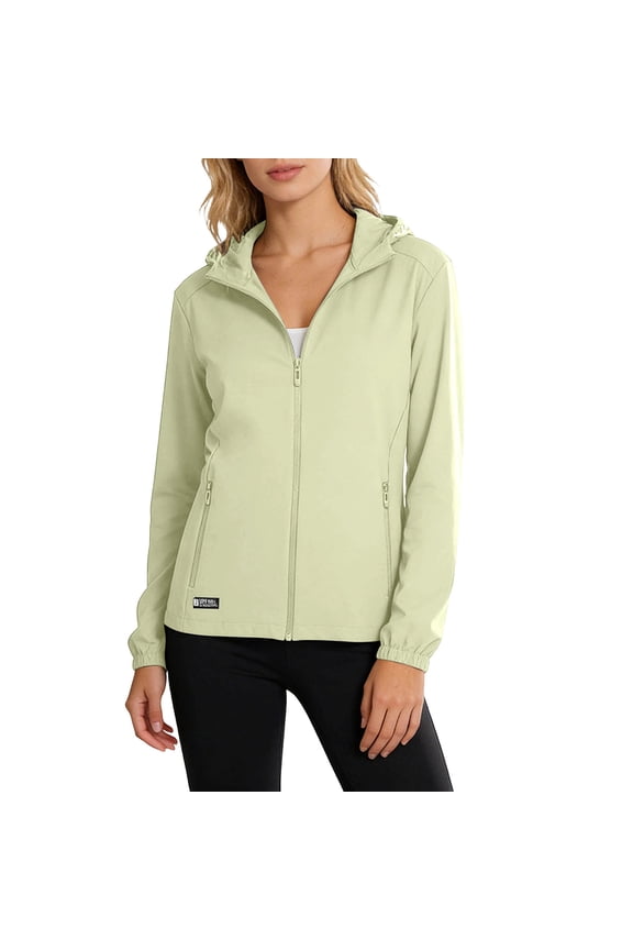 Womens Lightweight Jackets Sun Protection Casual Jacket Long Sleeve Zip Up Breathable Outwear Spring Summer Clothes with Pockets