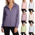 thumbnail image 1 of Fancifize Womens Lightweight Jackets Sun Protection Casual Jacket Long Sleeve Zip Up Breathable Outwear Spring Summer Clothes with Pockets, 1 of 5