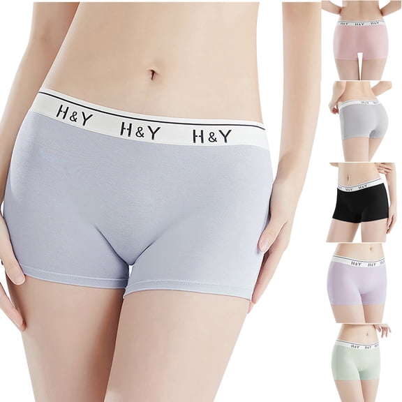 Fancifize Womens Plus Size Boyshorts Underwear Seamless Boxer Briefs Full Coverage Soft Stretch Boxer Shorts