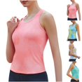 thumbnail image 1 of Fancifize Womens Sleeveless Yoga Tops Sleeveless Workout Running Cool T-Shirt Quick Dry Racerback Crew Neck Tank Tops Athletic Gym Shirts, 1 of 5