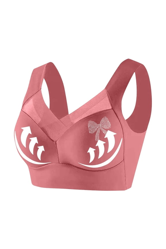 Womens Wireless Bras Supportive Seamless Tshirt Bra No Underwire Push Up Mesh Comfortable Everyday Bralette