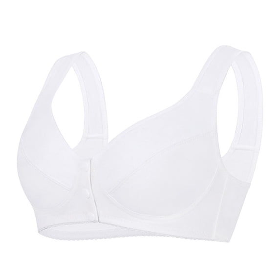 Fancifize Womens Wireless Front Closure Daisy Bra Push Up No Underwire Full Coverage Breathable Comfort Everyday Bralette