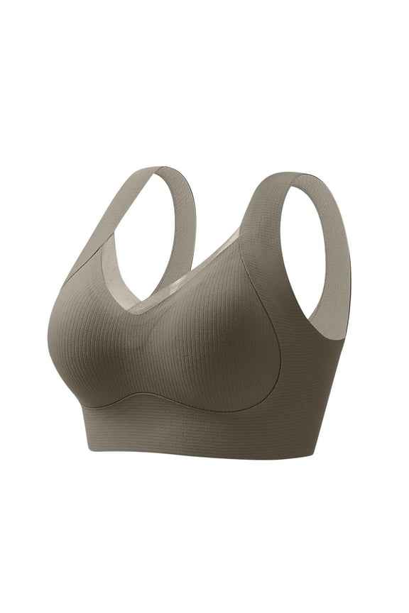 Womens Wireless Mesh Bras Comfortable Supportive Bralette No Underwire Seamless Push Up Everyday Bras