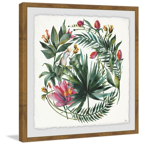 Fanciful Foliage Framed Painting Print