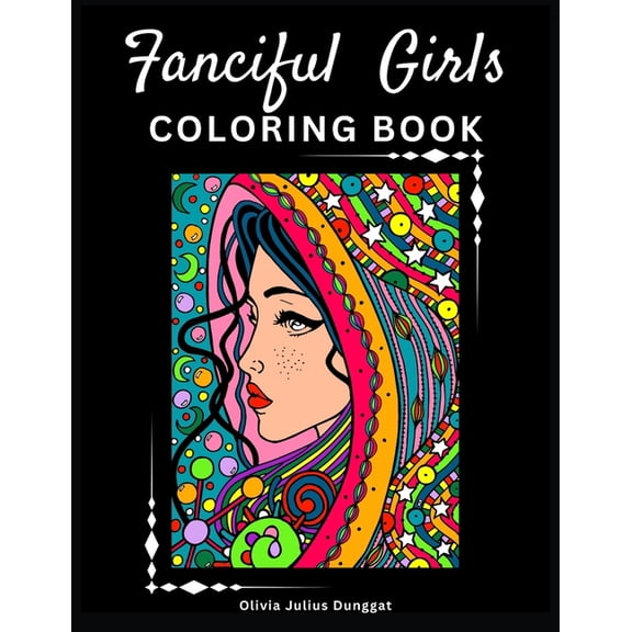 Fanciful Girls Coloring Book (Paperback)