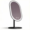 thumbnail image 1 of Fancii Vera Vanity Makeup Mirror with Lights, Rechargeable, Illuminated Cosmetic Mirror with 3 Dimmable Light Settings, Adjustable Stand (Black), 1 of 9
