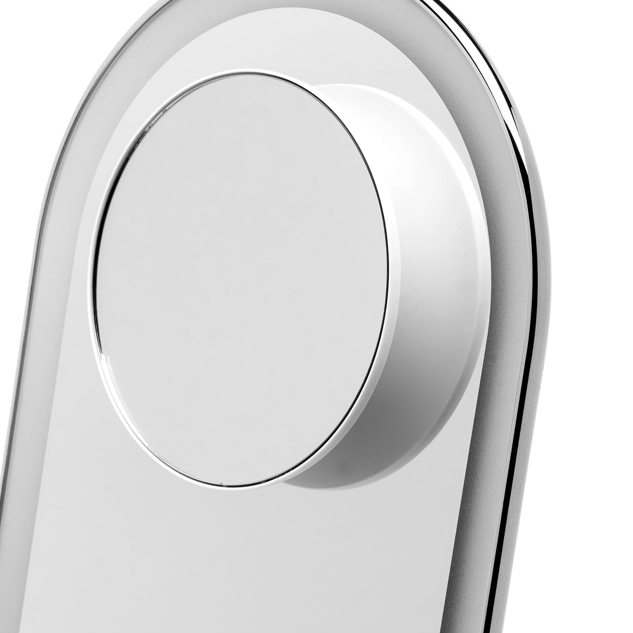 Lara Polished Glass 10x Magnifying Round Wall Mirror