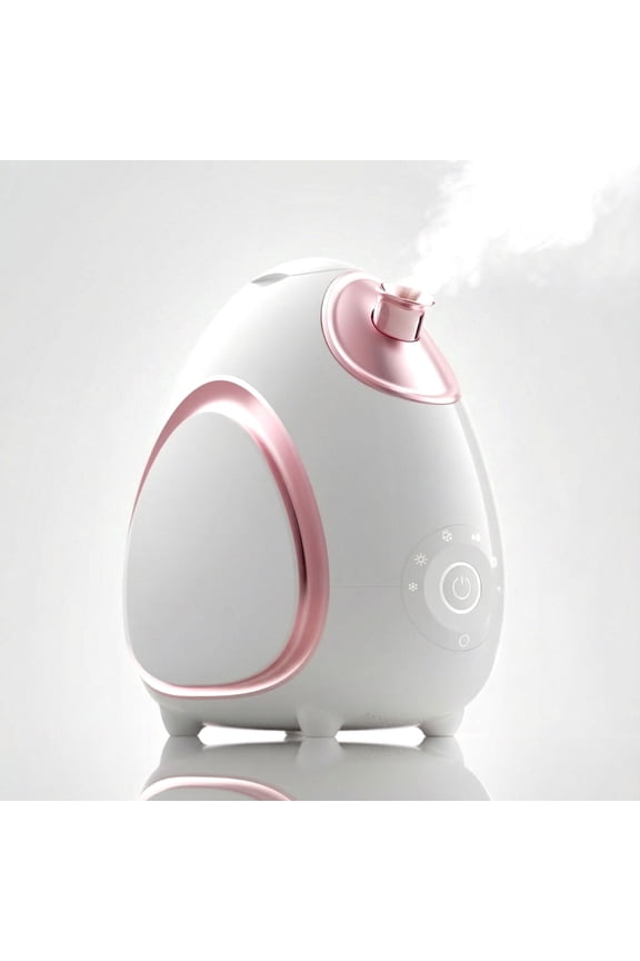 Nano Ionic Facial Steamer Hot & Cool with Aromatherapy and 6 Spa Settings 30 Min Steam Time - Professional Home Face Sauna for Moisturizing & Pore Cleansing, Rivo
