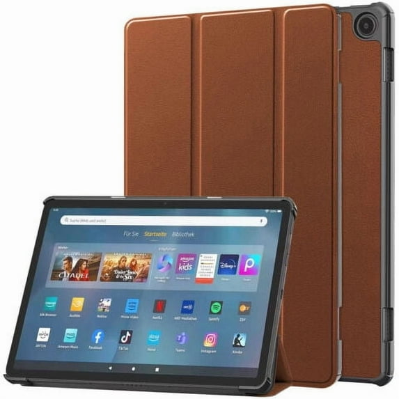 Fancing for Amazon Kindle Fire Max 11 Case (13th Generation, 2023 Release) 11" - Slim Folding Stand Cover Case for Fire 11 Tablet with Auto Wake/Sleep (Brown)