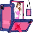 thumbnail image 1 of Fancing for Callsky-Tab Cpad 10 Tablet Case,Shockproof Kids Rugged with Kickstand Shoulder Strap Heavy Duty Hybrid Cover for Callsky-Tab Ctab 10 Tablet/for Callsky-Tab Cpad 10 10.1 inch(Navy/Pink), 1 of 9