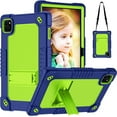 thumbnail image 1 of Fancing for Callsky-Tab Cpad 10 Tablet Case,Shockproof Kids Rugged with Kickstand Shoulder Strap Heavy Duty Hybrid Cover for Callsky-Tab Ctab 10 Tablet/for Callsky-Tab Cpad 10 10.1 inch(Navy/Green), 1 of 9