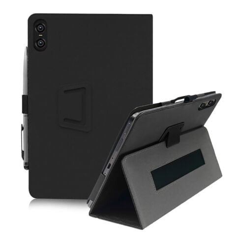 Fancing Case for TECLAST T40 Air Tablet,for TECLAST T40 HD Tablet Case,PU Leather Folio Folding Stand Protective Case with Wrist Strap Cover for TECLAST T40 HD/T40 Air 10.4 inch(Black)