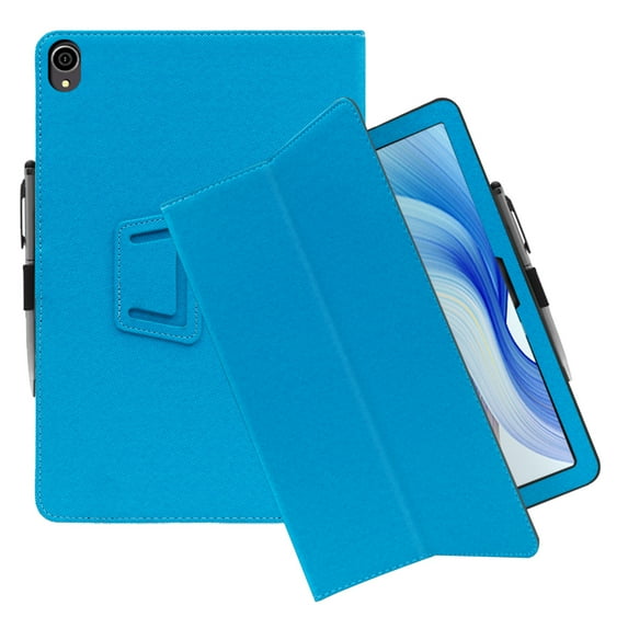 Fancing Case for Urao C107 Android 14 Tablet 10.1 Inch 2024 Upgraded Version,PU Leather Folio Stand Case Cover with Hand Strap for Urao C107/Jeazans OC101/C107/ZOFYWNAS C107 10.1 inch Tablet(2XBlue)