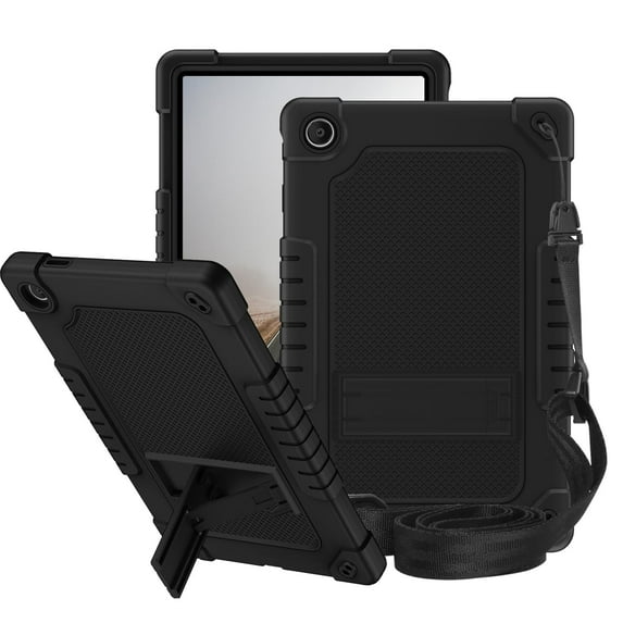 Fancing Case for Walmart Onn 11 Tablet Pro (Model:100110027),Heavy Duty Shockproof Shoulder Strap Hybrid Kids Friendly Case for Walmart Onn 11 Inch Pro (Model:100110027) 2023 Tablet(Black/Black)