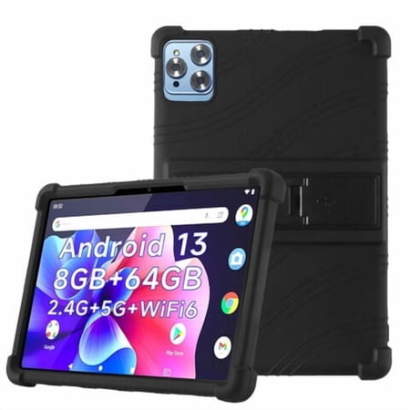 Fancing for KADYBE D115 Tablet 10.1 Inch Android 13 2024 Tablets Case,for YQSAVIOR CP20 Case,Shockproof Kids Silicone Case for KADYBE D115 10.1 Inch Tablet/YQSAVIOR CP20 10.1 Inch Tablet(Black)