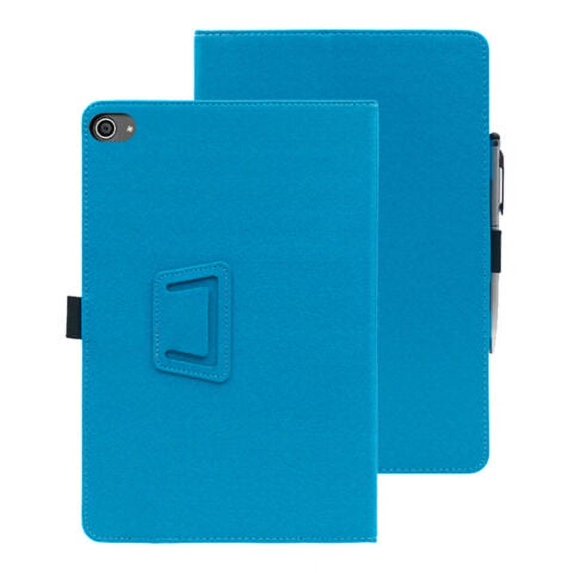 Fancing for Lville LVEC10 Tablet Case,PU Leather Folio Folding Stand Protective Cover with Pencil Holder & Wrist Strap Case for HiGrace C10/Lville C10/Freeski/HotLight 2024 10 inch Tablet(2XBlue)