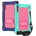 thumbnail image 1 of Fancing for MEIZE D106 Tablet Case,for KADYBE D106 Tablet Case,Shockproof Kids Rugged Case with Shoulder Strap for KADYBE D106/MEIZE D106/VOZIZOV D106/FEONAL Android 14 10 inch Table(Pink+NavyPink), 1 of 7