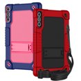 thumbnail image 1 of Fancing for MEIZE D106 Tablet Case,for KADYBE D106 Tablet Case,Shockproof Kids Rugged Case with Shoulder Strap for KADYBE D106/MEIZE D106/VOZIZOV D106/FEONAL Android 14 10 inch Table(Red+NavyPink), 1 of 7