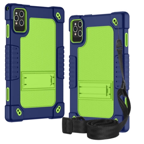 Fancing for MEIZE D115 10.1 inch Case,for KADYBE D115 Tablet Case,Shockproof Kids Case with Shoulder Strap for kimlok Android 13 14/DOMATON D105/MEIZE D115/KADYBE D115/Qukenk 10.1inch(2XNavy)