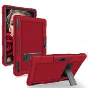 Fancing for Pritom M10 Inch Case, Heavy-Duty Shock-Resistant Kids Friendly Rugged case for QuntiCO Y10/Voger priorpad X100/Digiland Tablet DL1036/Gateway Tablet 10 inch/FANGOR F-X10(Red/Black)
