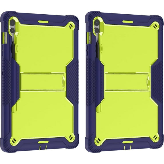 Fancing for Samsung Galaxy Tab S9 Plus/S10 Plus Tablet Case,Heavy Duty with Pen Holder Shockproof Hybrid Stand Protective Case for Samsung Galaxy Tab S9 Plus/S9 FE Plus/S10 Plus(GreenX2)