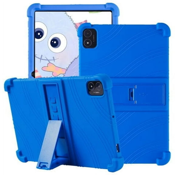 Fancing for TECLAST M40PLUS/P40HD/P40S/P30S 10 inch 2023 Tablet Case,Soft Silicone Shockproof Kids Friendly Adjustable Stand Case Cover for Jumper Ezpad M10SE 10 inch 2023 Released(Blue)