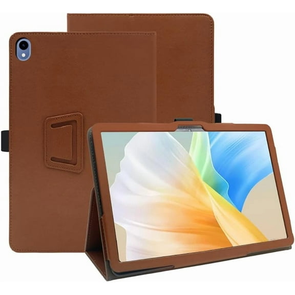 Fancing for Walmart Onn 7 inch 2024 Tablet Case,PU Leather Folio Folding Stand Protective Cover with Pencil Holder&Wrist Strap Case for Walmart Onn 7 (Model:100135924) 2024 Released(Brown)