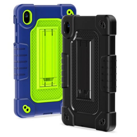 Fancing for Walmart Onn 7 inch Gen 4 Tablet Case/for Onn 7 inch Tablet Case 2024 Model,Heavy Duty Kids Shockproof with Kickstand Shoulder Strap Case for Onn 7 2024 Model:100135924 Tablet(Black+Navy)