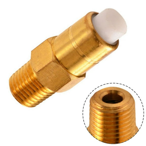 Fancy 1 Pc 1/4 Inch Pressure Washers Replacement Thermal Release Valve, Brass Gold