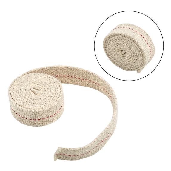 Fancy 1 Roll Cotton Oil Lamp Wick, 0.78 inch Replacement Oil Lanterns Wick for Oil Lamps and Oil Burners Beige