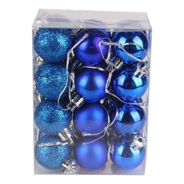 Fancy 24Pcs Christmas Balls Ornaments for Xmas Tree Shatterproof