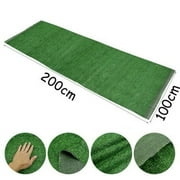 Fancy Artificial Turf Grass Lawn, Realistic Synthetic Grass Mat, Indoor Outdoor Garden Lawn Landscape for Pets, Fake Faux Grass Rug Green