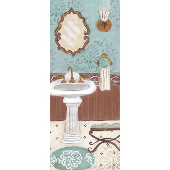Fancy Bath Panel I Poster Print by Rebecca Lyon