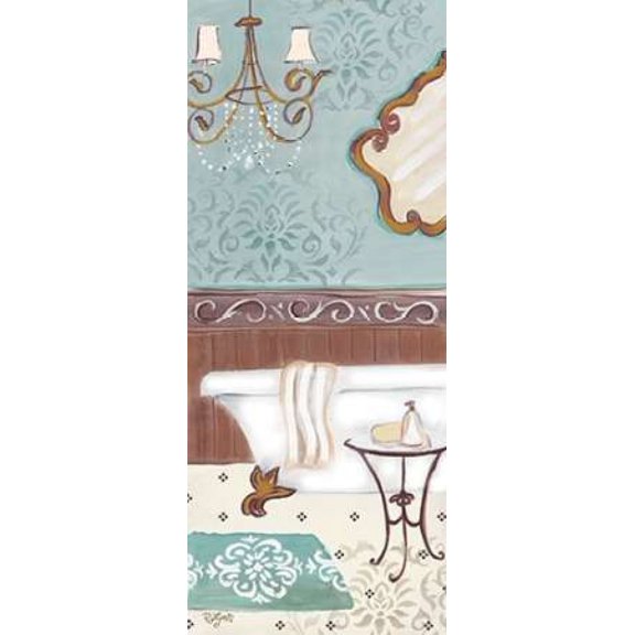 Fancy Bath Panel II Poster Print by Rebecca Lyon