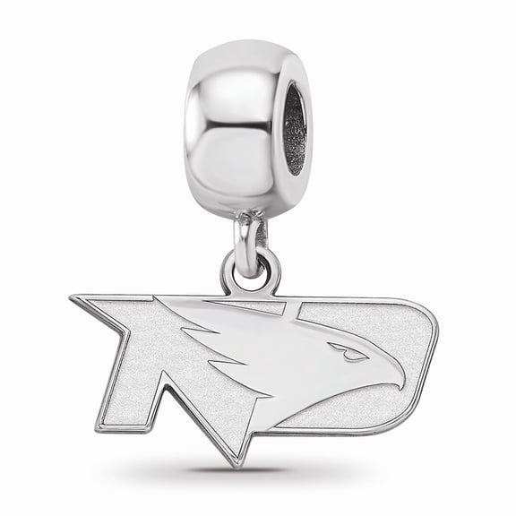 Fancy Bead White Sterling Silver North Dakota NCAA University Of 22 mm 9