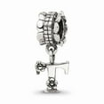 thumbnail image 1 of Fancy Bead White Sterling Silver T Alphabet & Numbers 18.18 mm 7.27, 1 of 2