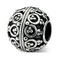 thumbnail image 1 of Fancy Bead White Sterling Silver Themed 10.91 mm 10.00 Reflections Decorative Bali Bead, 1 of 2