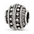thumbnail image 1 of Fancy Bead White Sterling Silver Themed 10.91 mm 10.00 Reflections Decorative Bali Bead, 1 of 2