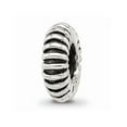 thumbnail image 1 of Fancy Bead White Sterling Silver Themed 10 mm 3.64 Reflections Withrubber Spacer Bead, 1 of 1
