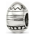thumbnail image 1 of Fancy Bead White Sterling Silver Themed 10 mm 6.36 Reflections Easter Egg Bead, 1 of 3