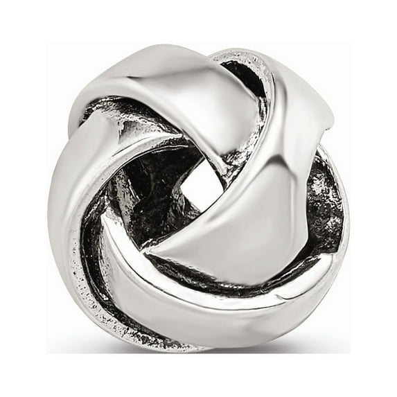 Fancy Bead White Sterling Silver Themed 10 mm 9.09 Reflections Bali Bead