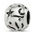 thumbnail image 1 of Fancy Bead White Sterling Silver Themed 9.09 mm 8.18 Reflections Sun Moon Stars Bead, 1 of 2