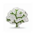 thumbnail image 1 of Fancy Bead White Sterling Silver Themed Green Cubic Zirconia CZ 10.12 mm 10.59, 1 of 3