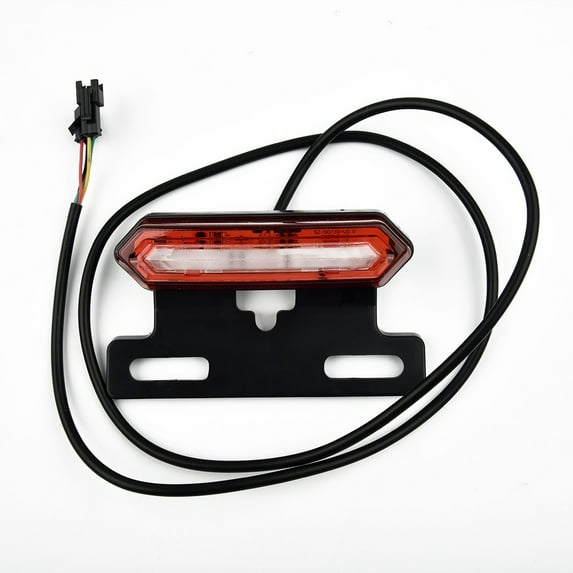 Fancy Bike Tail Light, Bicycle Rear Reflector Tail Light for 36V/48V Electric Bicycle, LED Safety Warning Rear Lamp